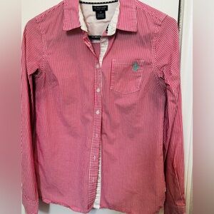 U.S. Polo Assn. Red Striped Long Sleeve Shirt